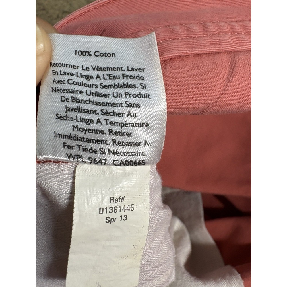 Eddie Bauer Legend Wash Mercer Shorts Women 4 Salmon Slash Pockets Outdoor - Picture 5 of 10